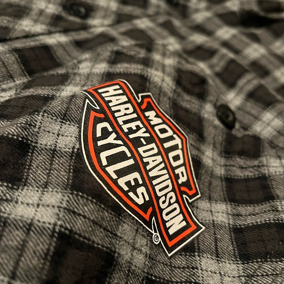 Harley-Davidson Plaid Flannel Button Down - Picture 7 of 8